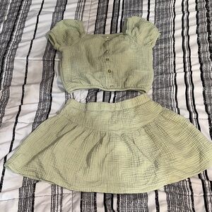 Haute Hippie Kids Set in Soft Green